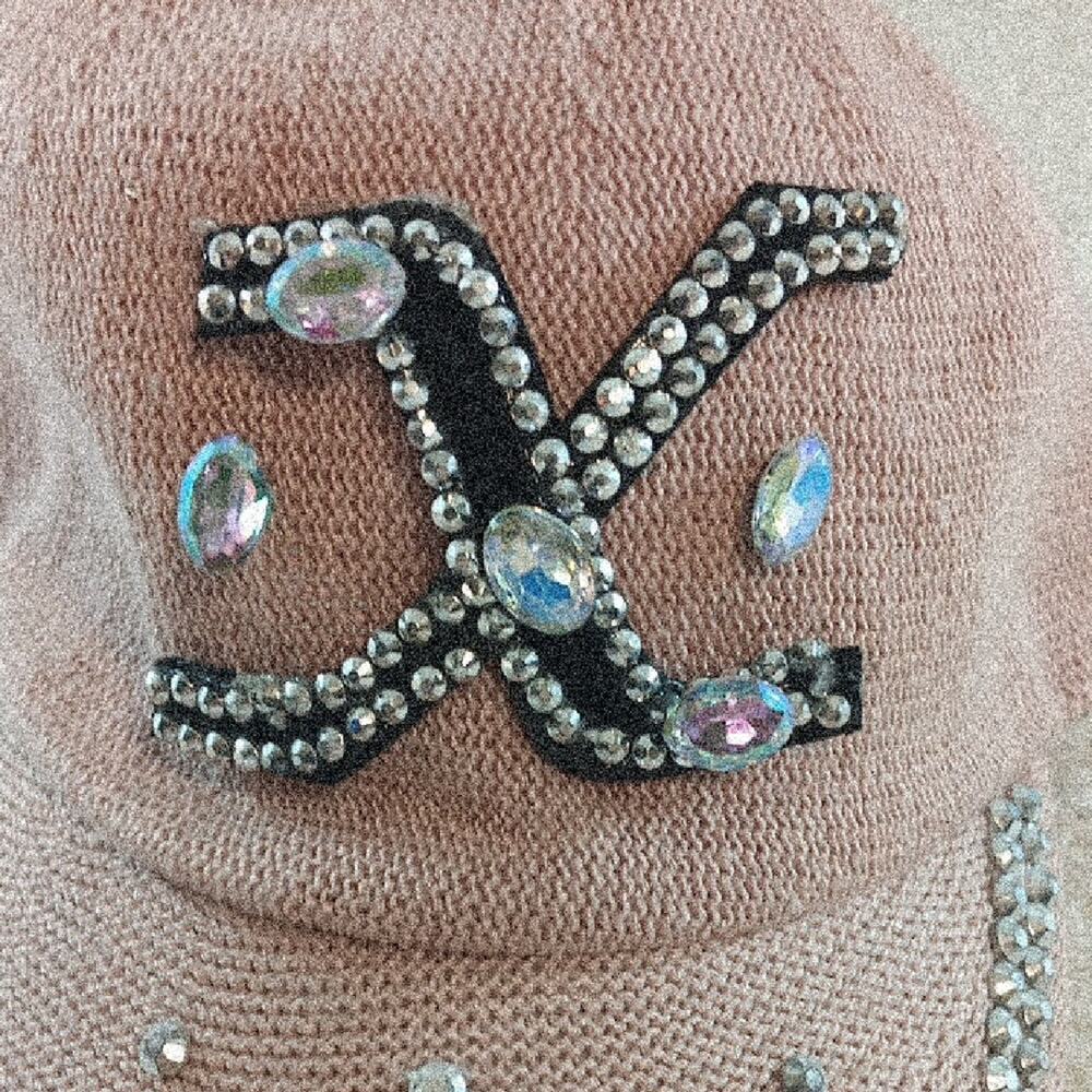 Pink Hat With Rhinestone Detailing - Picture 2 of 8